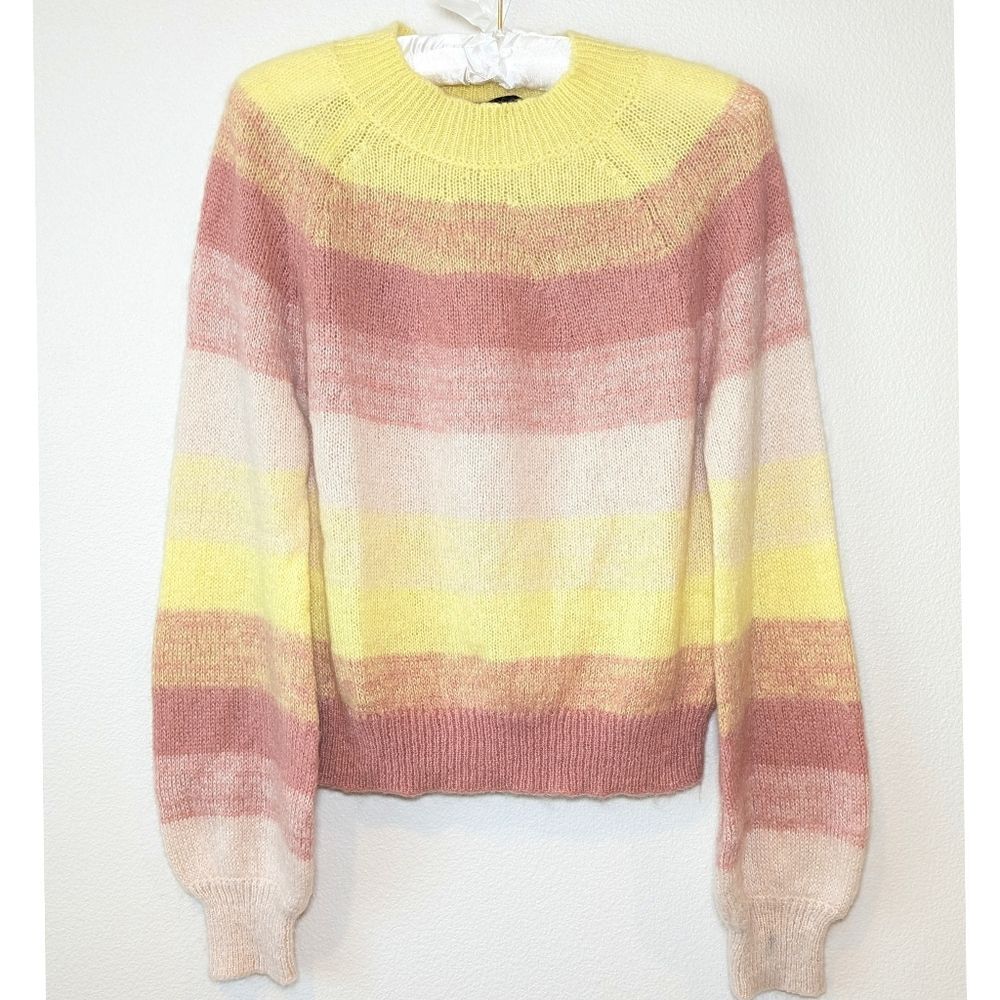 Maje Mohair Millao Striped Sweater - Picture 5 of 15